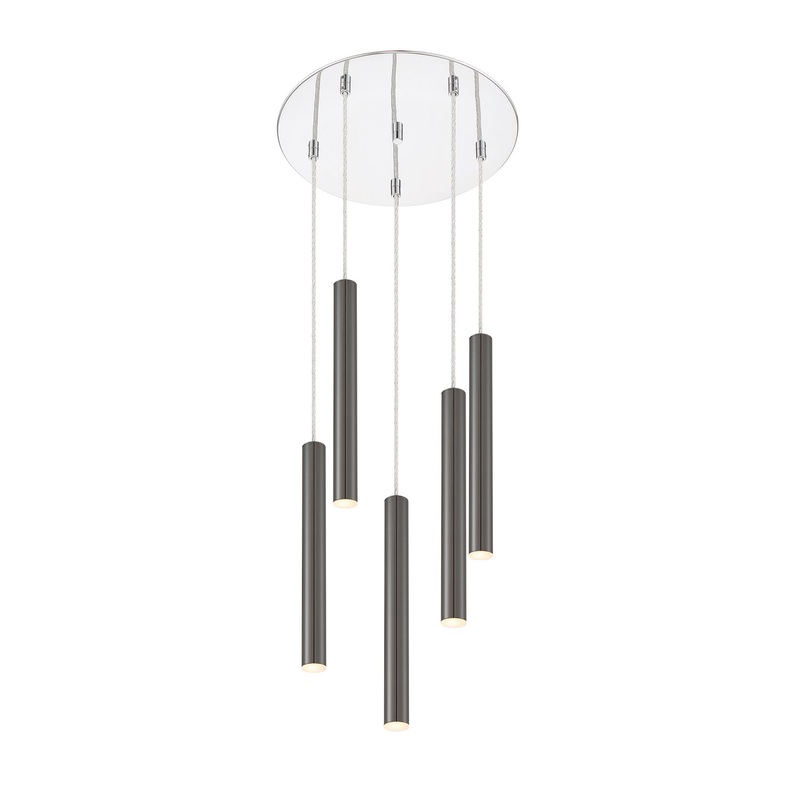 Z-Lite 917MP12-PBL-LED-5RCH Forest LED Island Pendant, Chrome