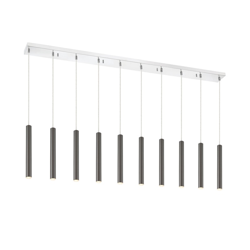 Z-Lite 917MP12PBL-LED-10LCH Forest LED Island Pendant, Chrome