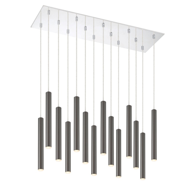 Z-Lite 917MP12PBL-LED-14LCH Forest LED Island Pendant, Chrome
