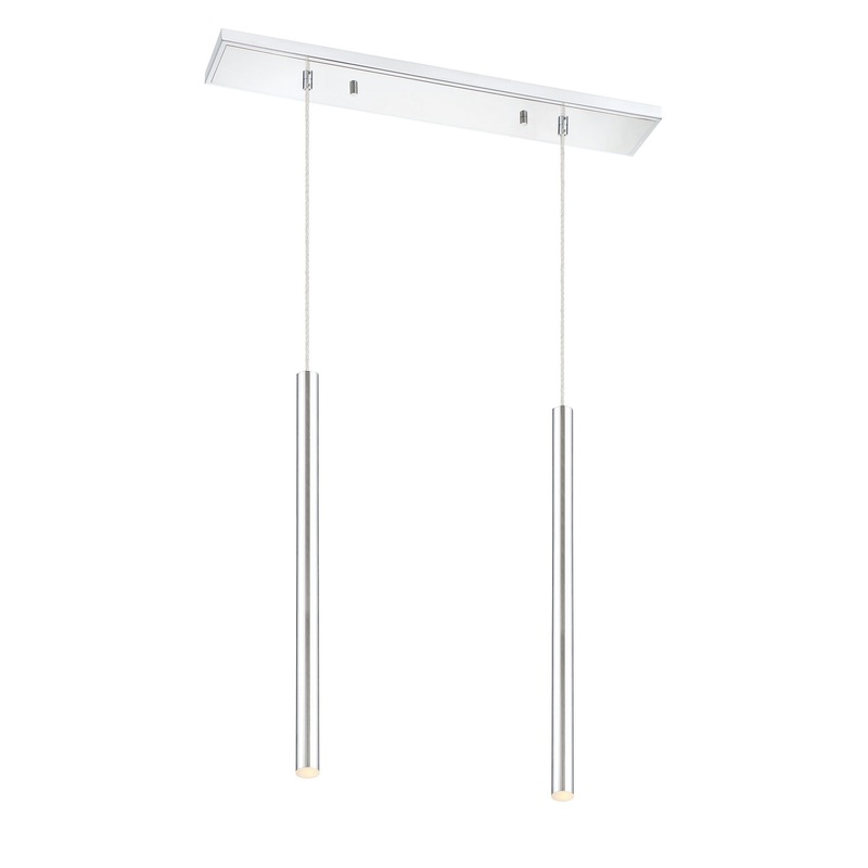 Z-Lite 917MP24-CH-LED-2LCH Forest LED Island Pendant, Chrome