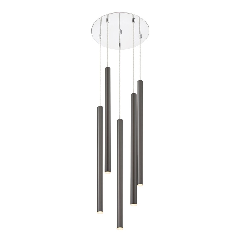 Z-Lite 917MP24-PBL-LED-5RCH Forest LED Island Pendant, Chrome