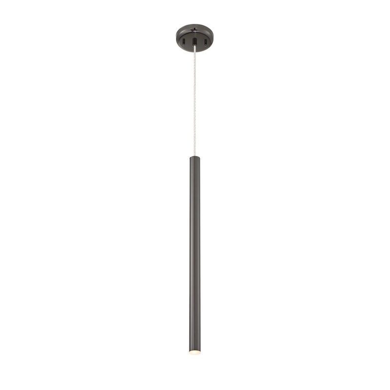 Z-Lite 917MP24-PBL-LED Forest LED Mini Pendant, Pearl Black