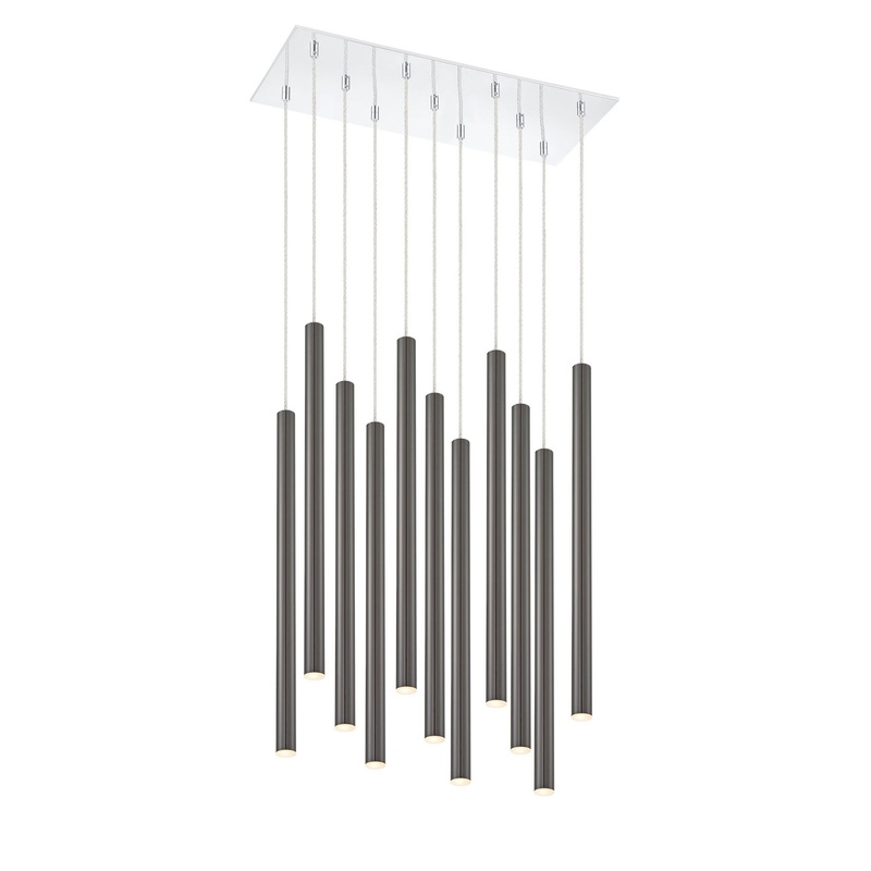 Z-Lite 917MP24PBL-LED-11LCH Forest LED Island Pendant, Chrome