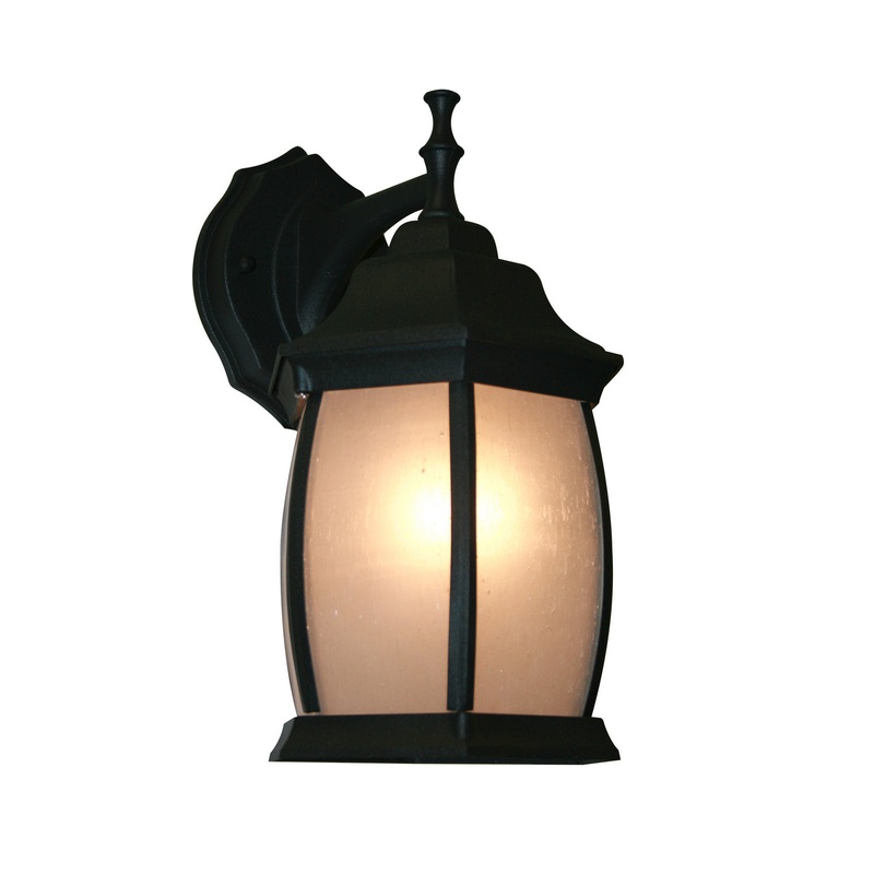 Z-Lite T20-BK-F Waterdown One Light Outdoor Wall Sconce, Black
