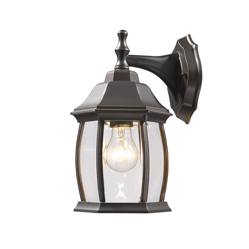 Z-Lite T20-ORB Waterdown One Light Outdoor Wall Sconce, Oil Rubbed Bronze