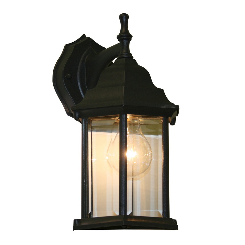 Z-Lite T21BK Waterdown One Light Outdoor Wall Sconce, Black