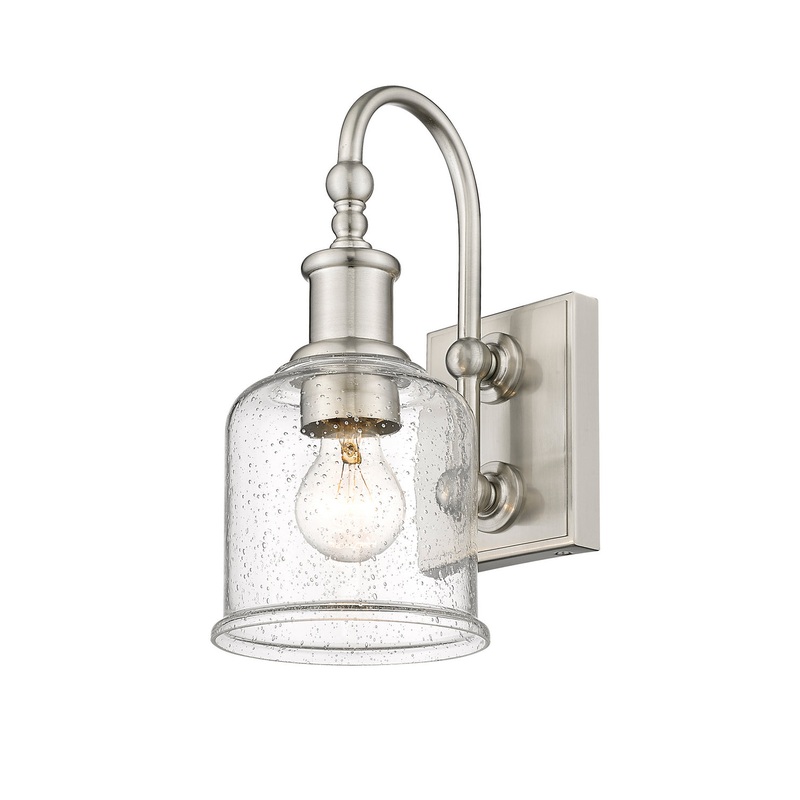 Z-Lite 734-1S-BN Bryant One Light Wall Sconce, Brushed Nickel