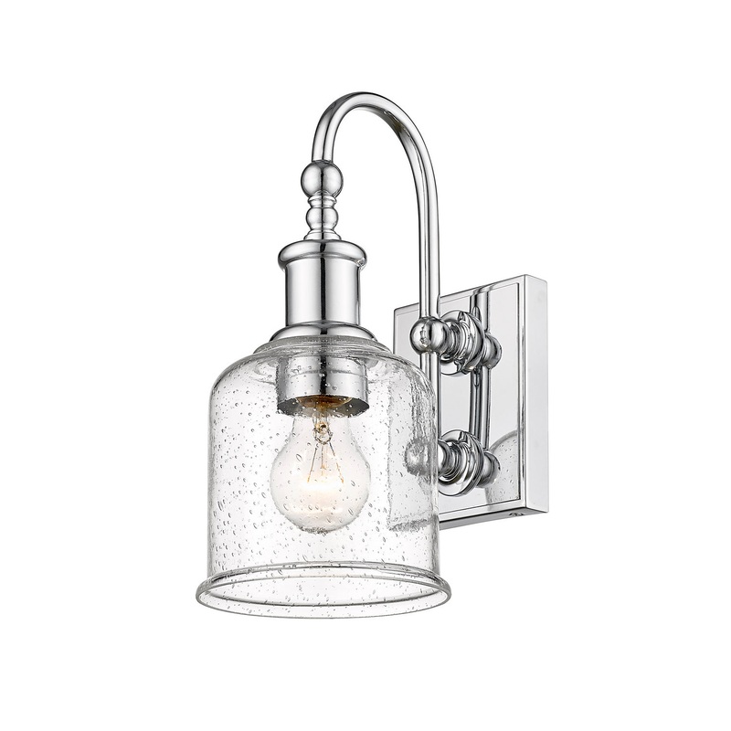 Z-Lite 734-1S-CH Bryant One Light Wall Sconce, Chrome