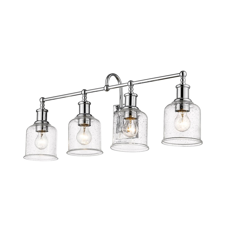 Z-Lite 734-4V-CH Bryant Four Light Vanity, Chrome