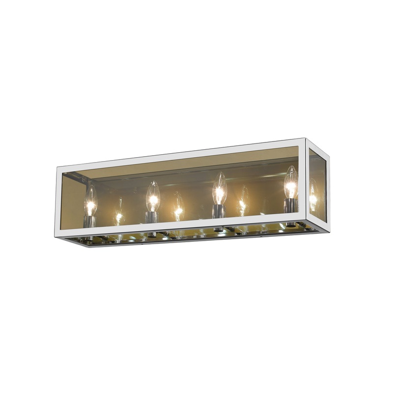 Z-Lite 802-4V-CH Infinity Four Light Vanity, Chrome
