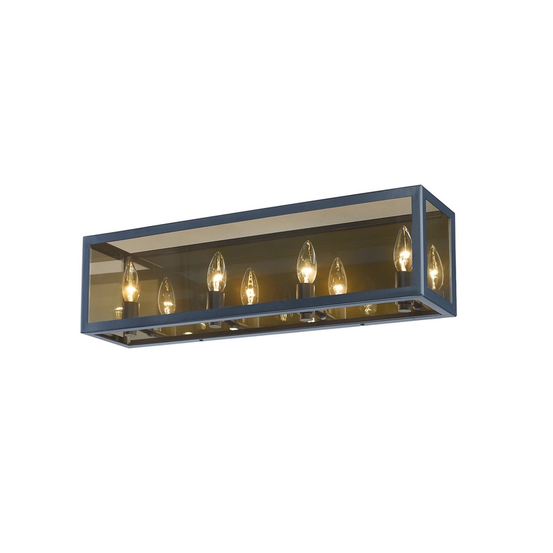Z-Lite 802-4V-MC Infinity Four Light Vanity, Misty Charcoal