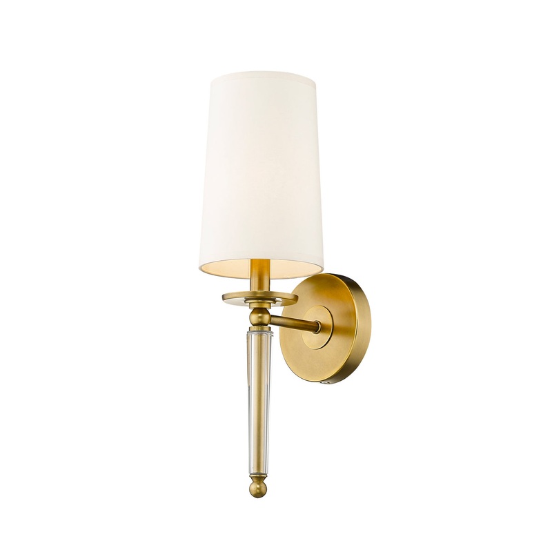 Z-Lite 810-1S-RB Avery One Light Wall Sconce, Rubbed Brass