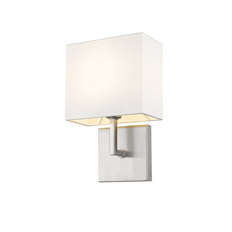 Z-Lite 815-1S-BN Saxon One Light Wall Sconce, Brushed Nickel