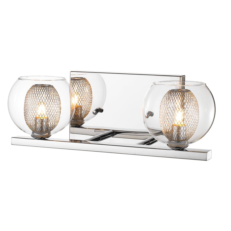 Z-Lite 905-2V Auge Two Light Vanity, Chrome