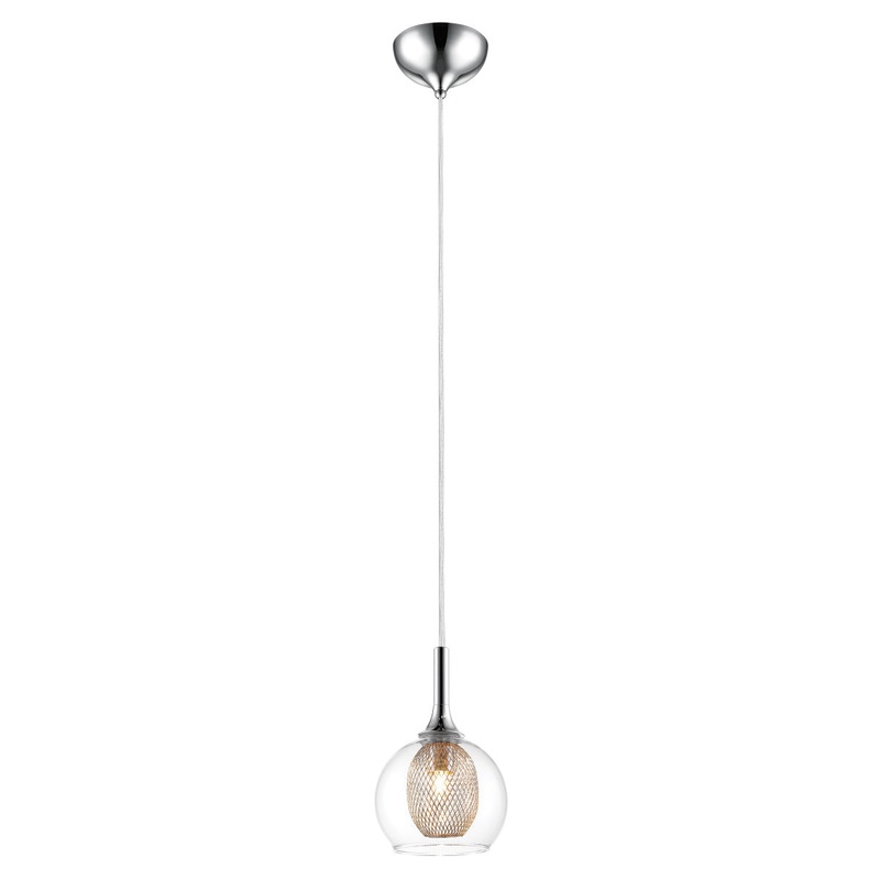 Z-Lite 905MP Auge One Light Mini Pendant, Chrome