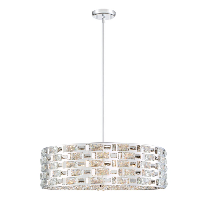 Z-Lite 912P24-CH Aludra Seven Light Pendant, Chrome