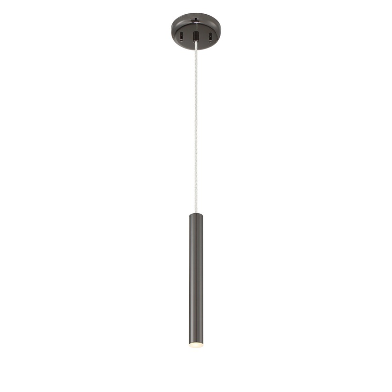 Z-Lite 917MP12-PBL-LED Forest LED Mini Pendant, Pearl Black