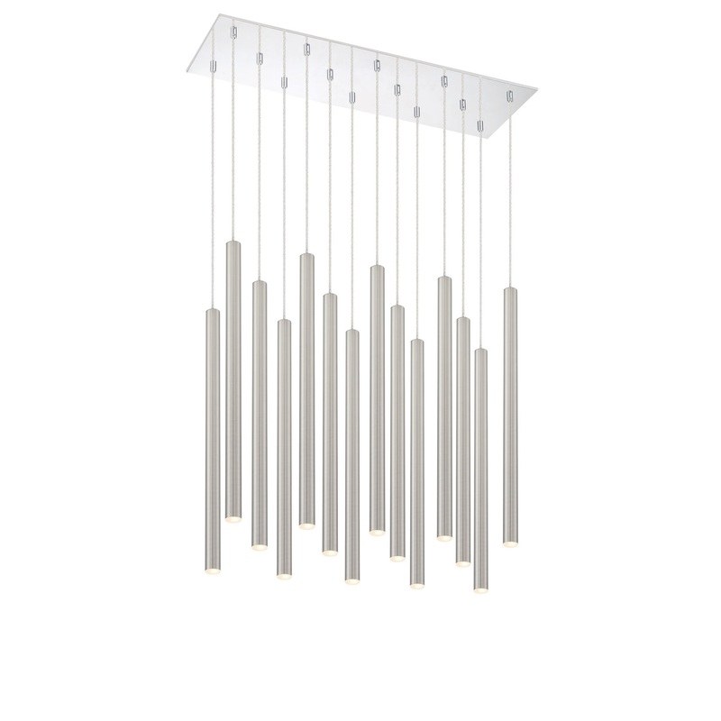 Z-Lite 917MP24-BN-LED-14LCH Forest LED Island Pendant, Chrome