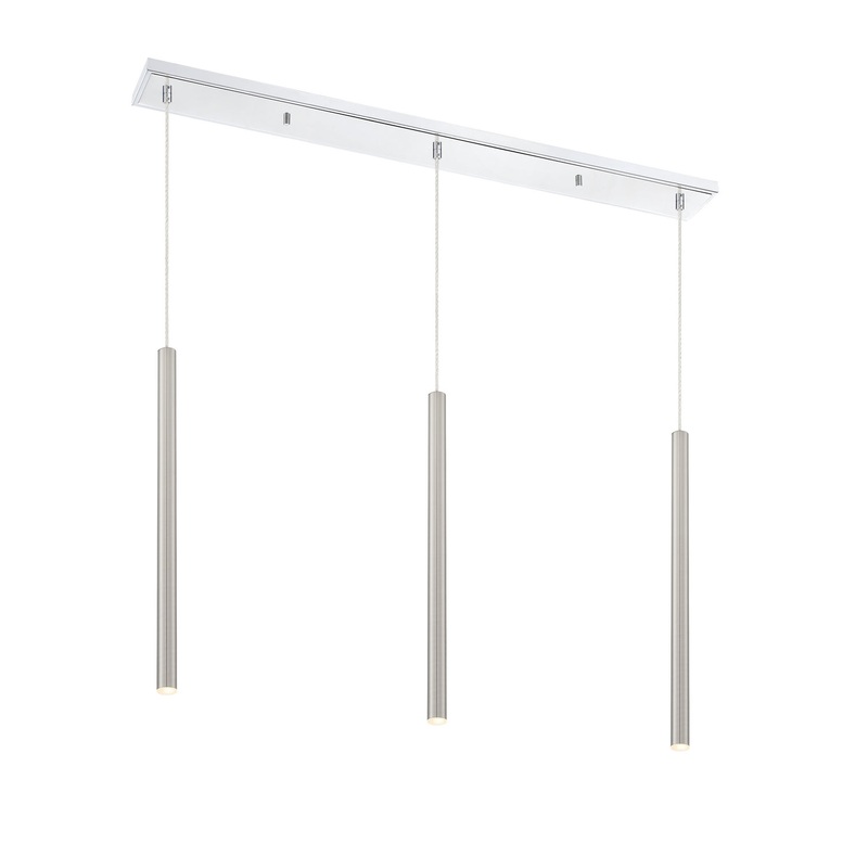 Z-Lite 917MP24-BN-LED-3LCH Forest LED Island Pendant, Chrome