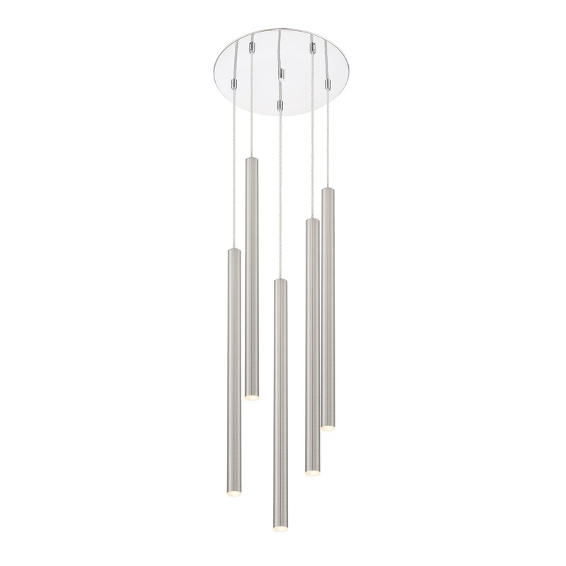 Z-Lite 917MP24-BN-LED-5RCH Forest LED Island Pendant, Chrome