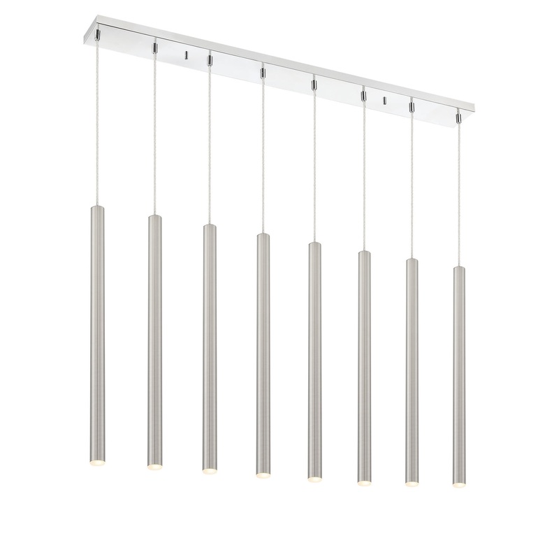 Z-Lite 917MP24-BN-LED-8LCH Forest LED Island Pendant, Chrome