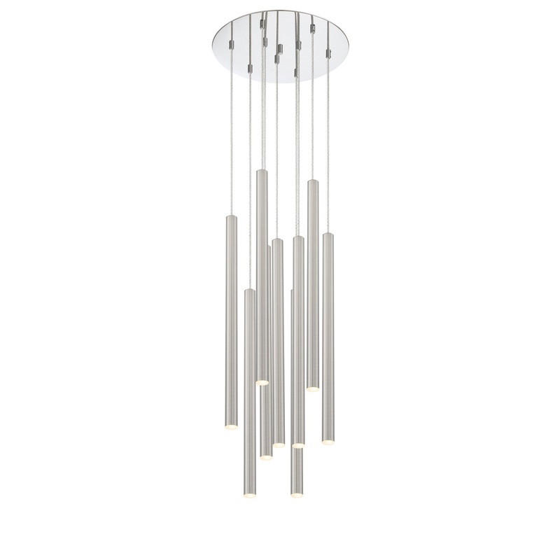 Z-Lite 917MP24-BN-LED-9RCH Forest LED Island Pendant, Chrome
