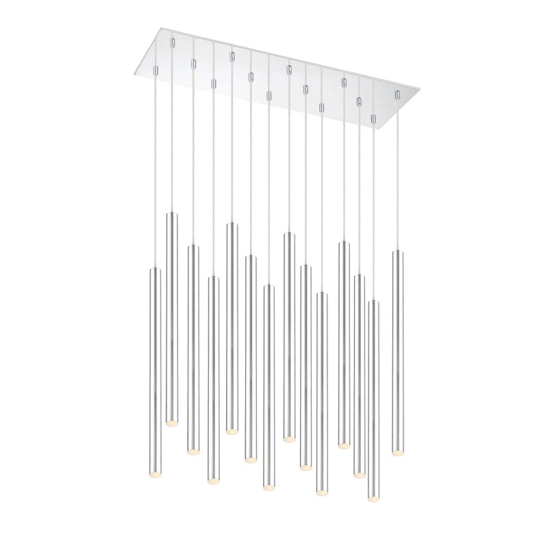 Z-Lite 917MP24-CH-LED-14LCH Forest LED Island Pendant, Chrome