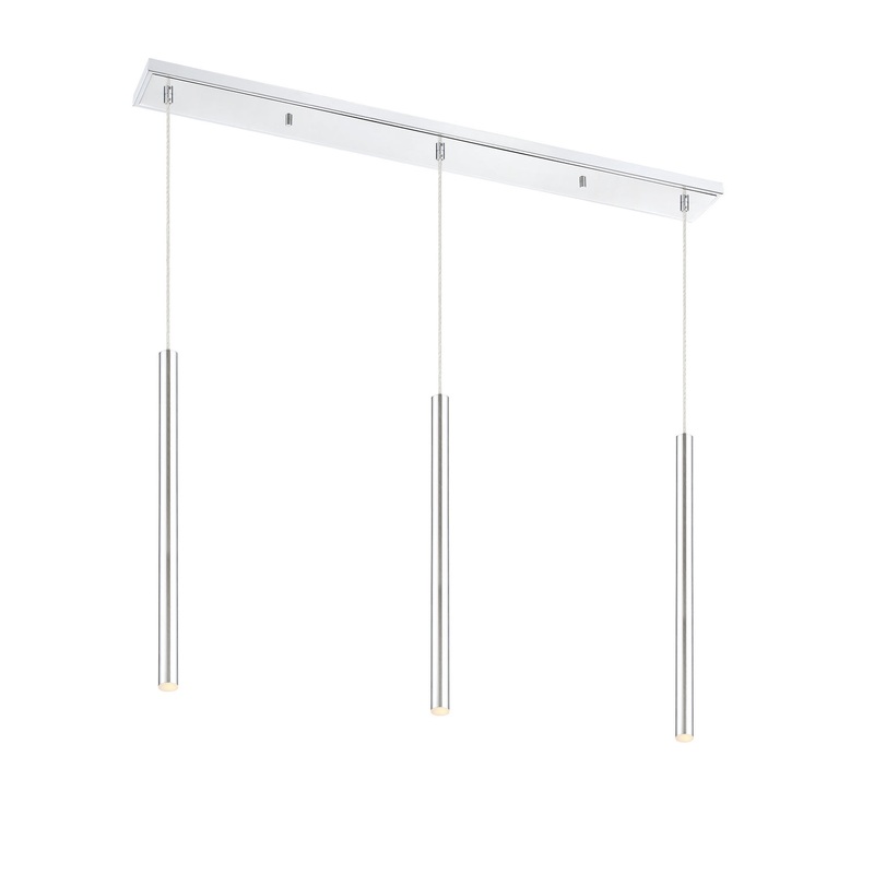 Z-Lite 917MP24-CH-LED-3LCH Forest LED Island Pendant, Chrome