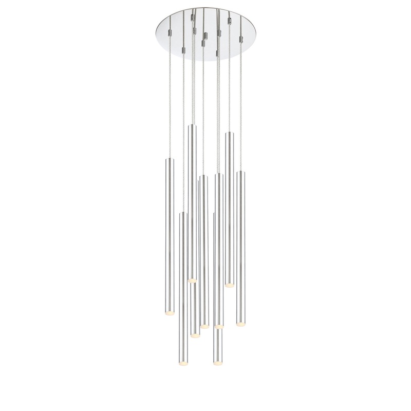 Z-Lite 917MP24-CH-LED-9RCH Forest LED Island Pendant, Chrome