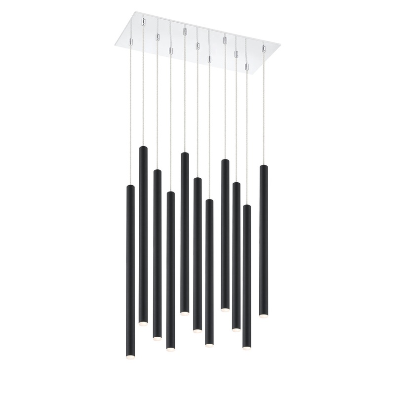 Z-Lite 917MP24-MB-LED-11LCH Forest LED Island Pendant, Chrome
