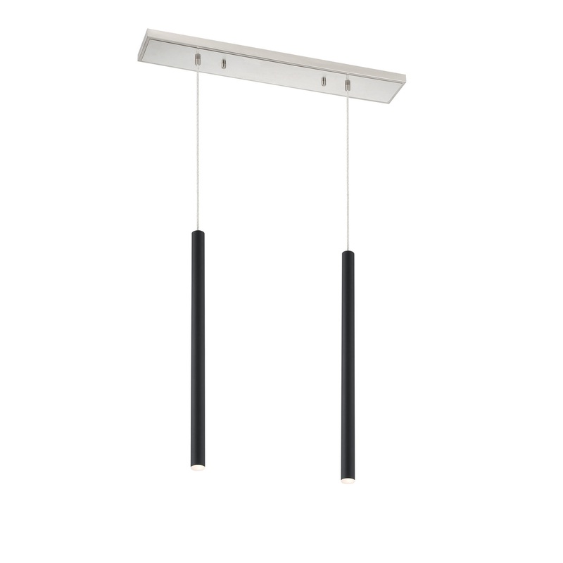 Z-Lite 917MP24-MB-LED-2LBN Forest LED Island Pendant, Brushed Nickel
