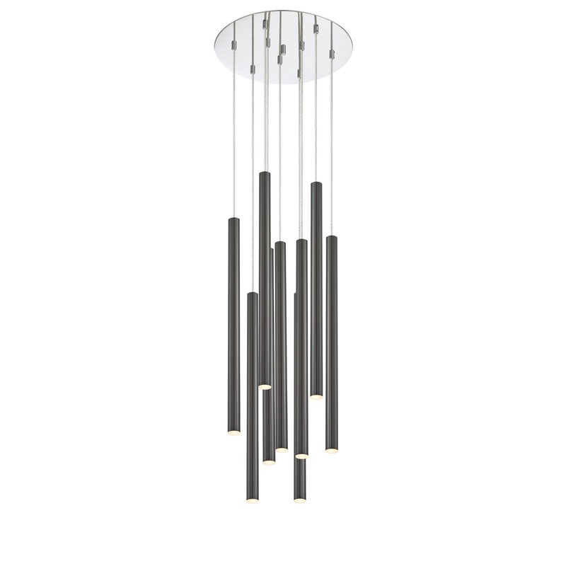 Z-Lite 917MP24-PBL-LED-9RCH Forest LED Island Pendant, Chrome