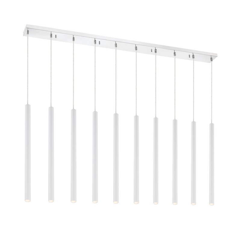 Z-Lite 917MP24-WH-LED-10LCH Forest LED Island Pendant, Chrome