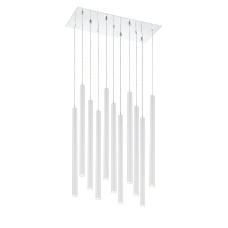 Z-Lite 917MP24-WH-LED-11LCH Forest LED Island Pendant, Chrome