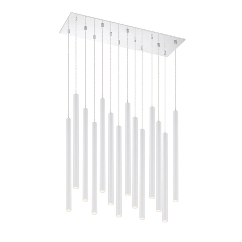 Z-Lite 917MP24-WH-LED-14LCH Forest LED Island Pendant, Chrome