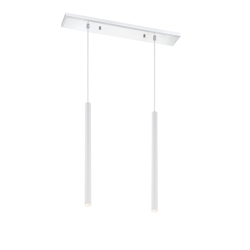 Z-Lite 917MP24-WH-LED-2LCH Forest LED Island Pendant, Chrome