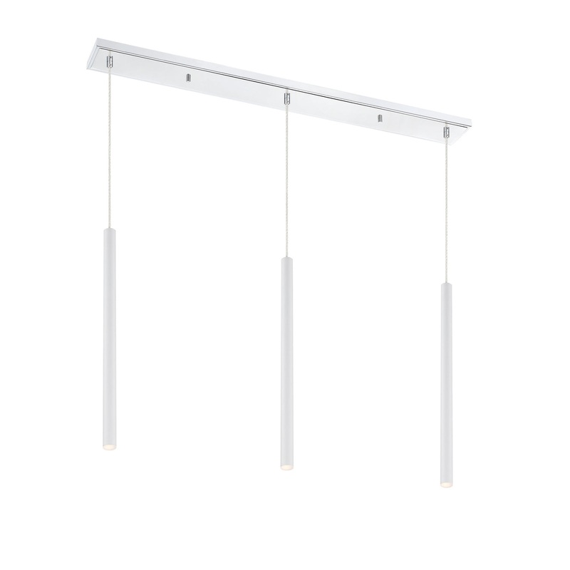 Z-Lite 917MP24-WH-LED-3LCH Forest LED Island Pendant, Chrome