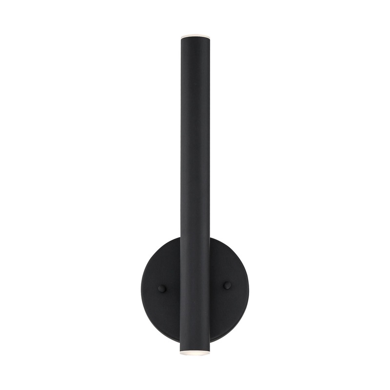 Z-Lite 917S-MB-LED Forest LED Wall Sconce, Matte Black