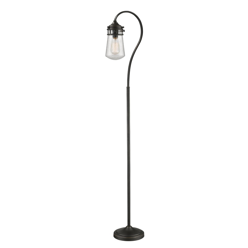 Z-Lite FL120-OB Celeste One Light Floor Lamp, Olde Bronze