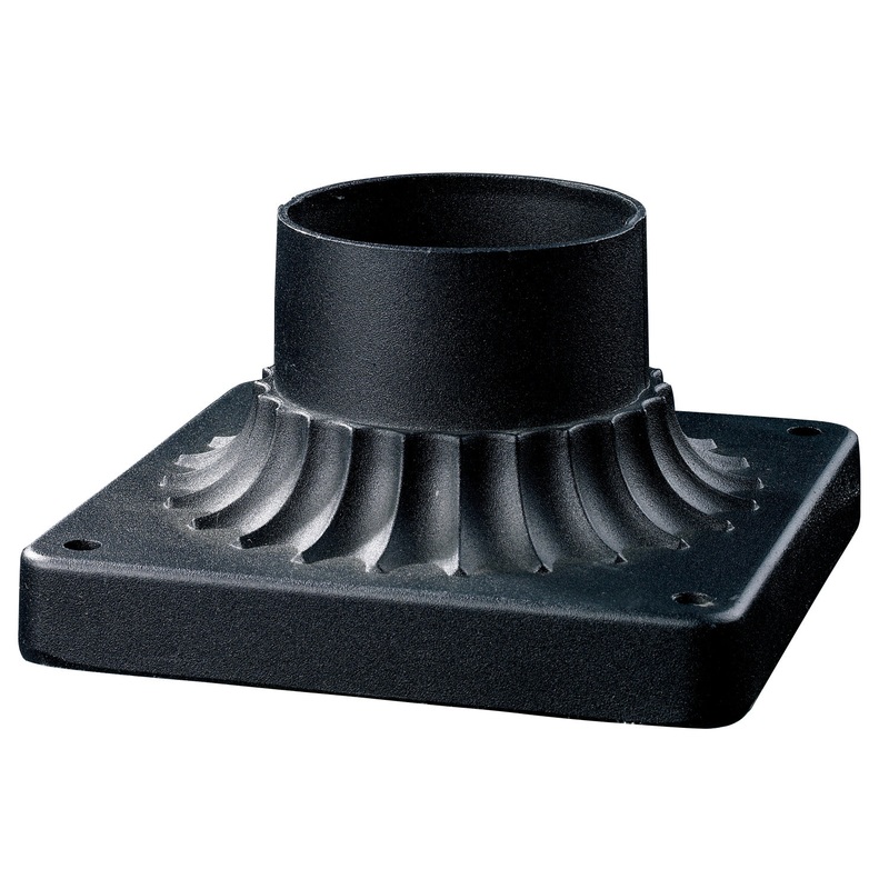 Z-Lite PM-BK Pier Mounts Outdoor Pier Mount, Black