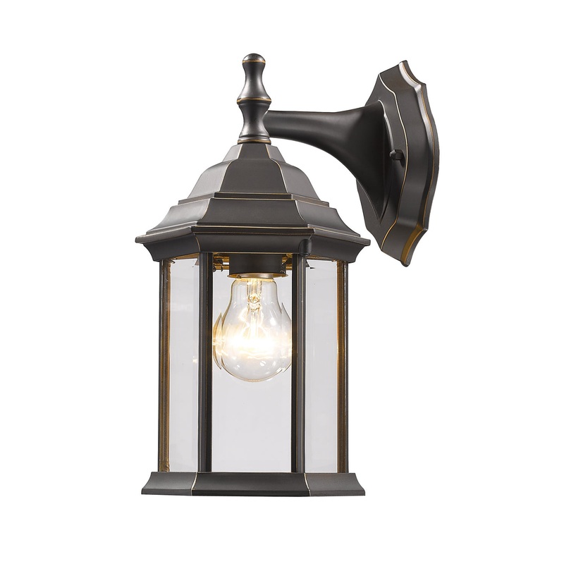 Z-Lite T21-ORB Waterdown One Light Outdoor Wall Sconce, Oil Rubbed Bronze