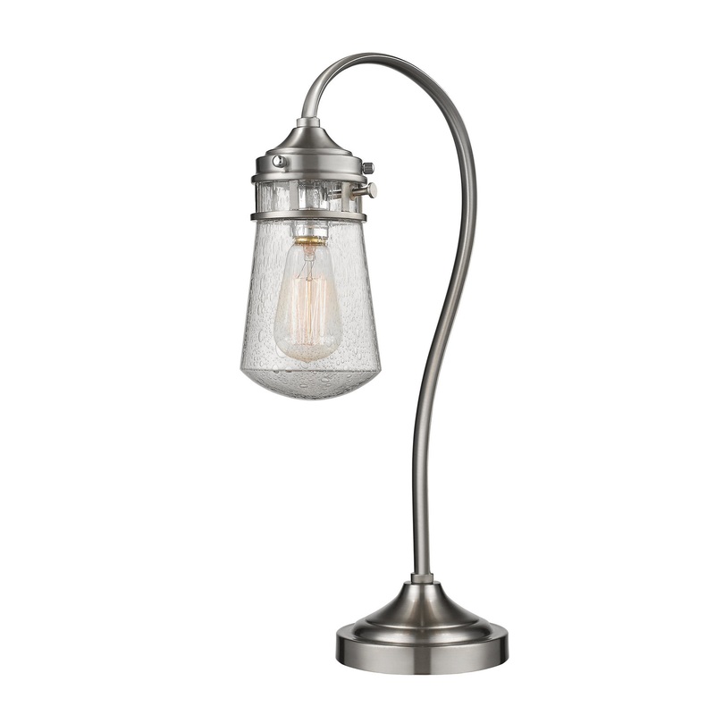 Z-Lite TL120-BN Celeste One Light Table Lamp, Brushed Nickel