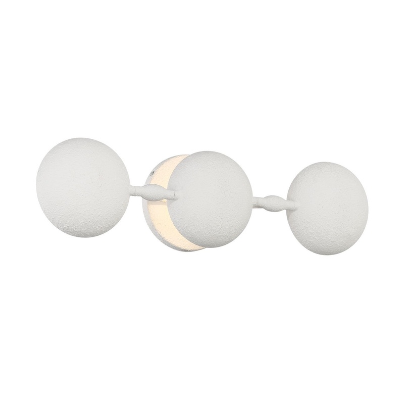 George Kovacs P1315-792 Undertas Three Light Wall Sconce, Piastra Plaster