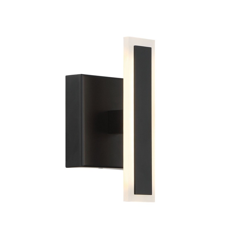 George Kovacs P1413-66A-L Edge LED Wall Sconce, Coal