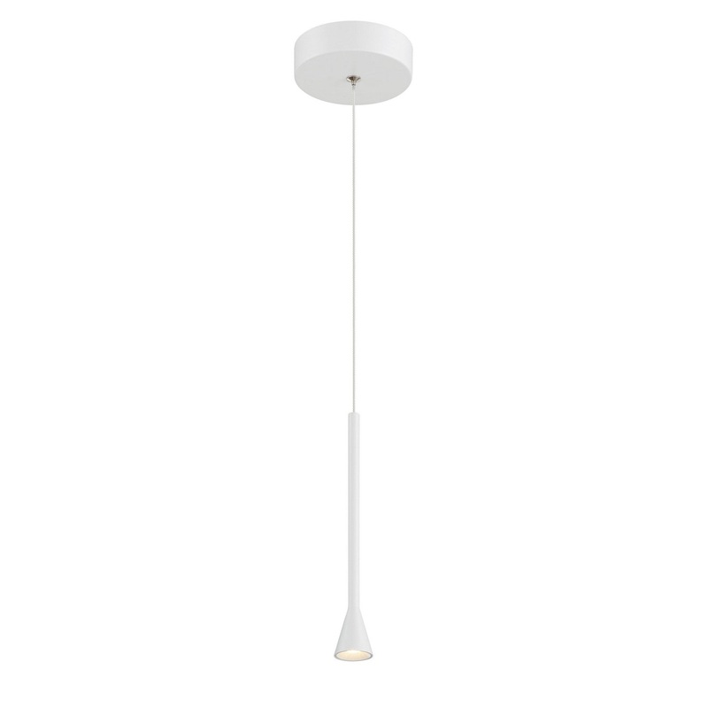 George Kovacs P1456-44B-L Piccolo LED Mini Pendant, Flat White