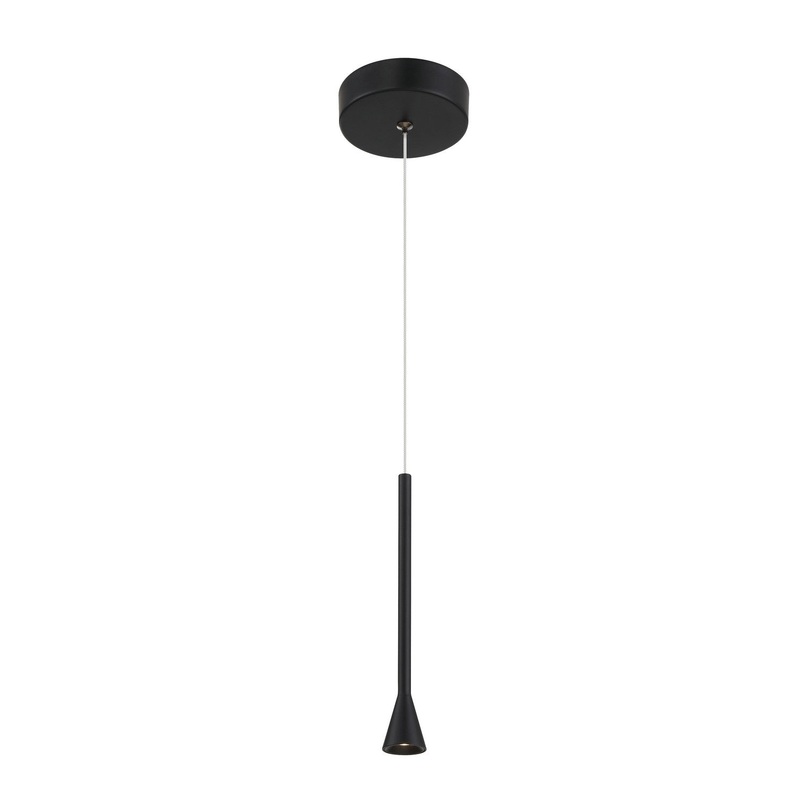 George Kovacs P1456-66A-L Piccolo LED Mini Pendant, Coal