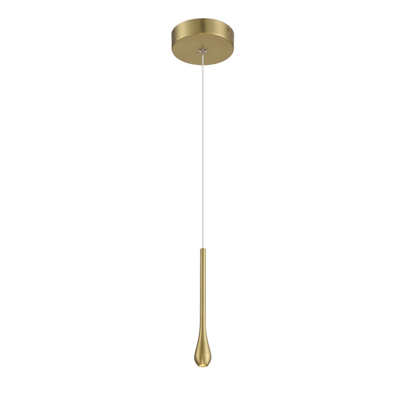 George Kovacs P1461-695-L Pingo LED Mini Pendant, Soft Brass