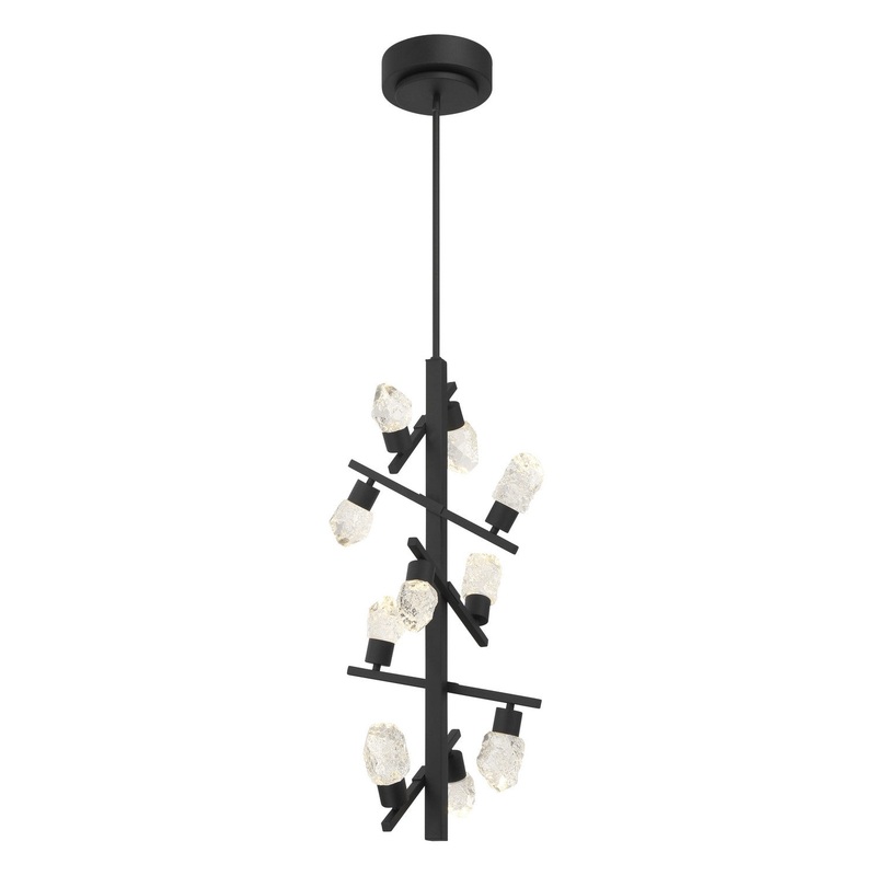 George Kovacs P1536-066-L Kosmyc LED Foyer Pendant, Sand Black