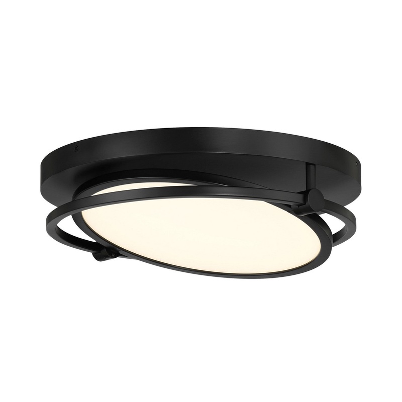 George Kovacs P5546-66A-L Studio 23 LED Flush Mount, Coal