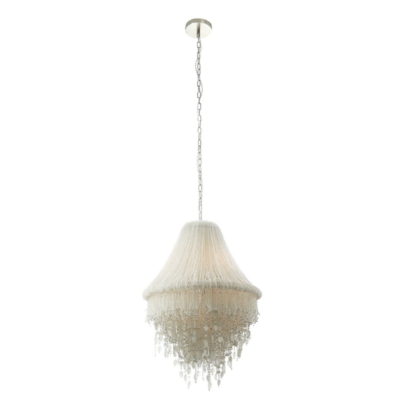Metropolitan N1513-613 Crystal Reign Three Light Flush Mount, Nickel